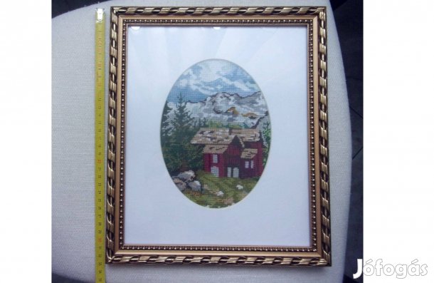 33x27 cm gobelin kép és üveglapos képkeret egyben Újpest központ közel