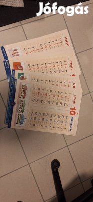 34×47cm nagy méretű szorzás, bennfoglalás osztás fali tabló