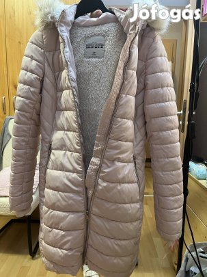 34 XS rózsaszín meleg bélelt téli női kabát 