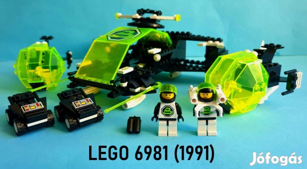 35 éves LEGO Space Blactron II 6981 Aerial Intruder (1991), hiánytalan