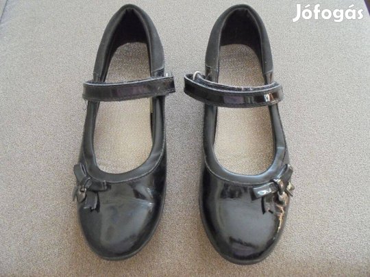 35-ös Clarks fekete bőr lány cipő balerina 35