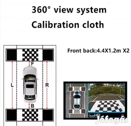 360 fokos kamera rendszer kalibráló szőnyeg
