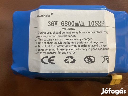 36V 6.8Ah új akkumulátor p elektromos kerékparhoz