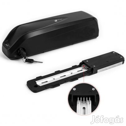 36V-os 12,5Ah li-ion akkumulátor, konzollal és vezérlő elektronikával