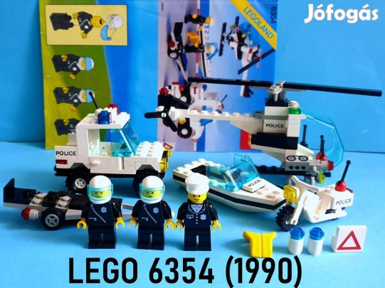 36 éves LEGO Legoland 6354 Pursuit Squad (1990), útmutató