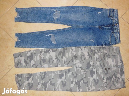 36-os Vagány női/ tini hosszú nadrág, szaggatott és terepmintás