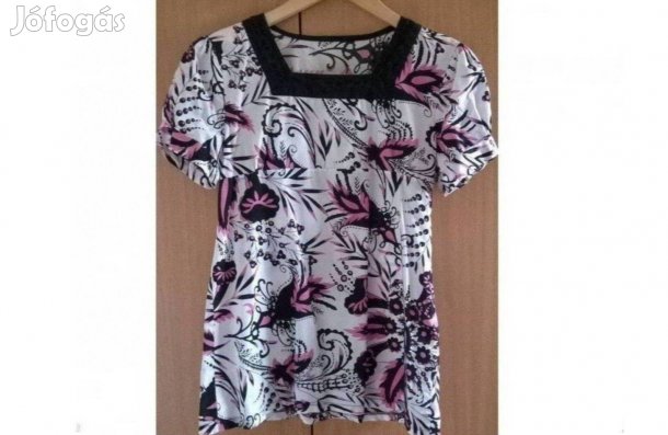 36-os vidám női/lány rövid ujjú felső