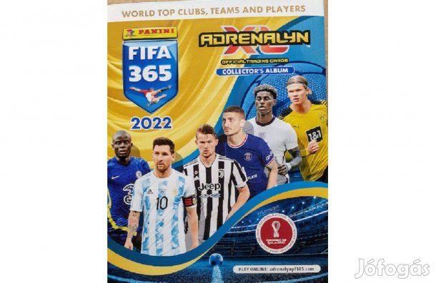 378 darab focis kártya hiánytalan, teljes Panini FIFA 365 2022 album