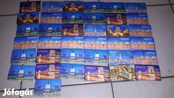 37 db Budapest hologramos hűtőmágnes