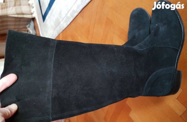 37-es csizma bőr 37 fekete női hosszú