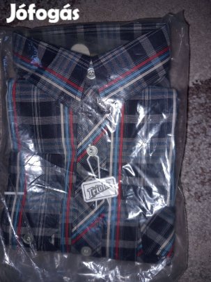 37 méretű, kockás, hosszú ujjú férfiing