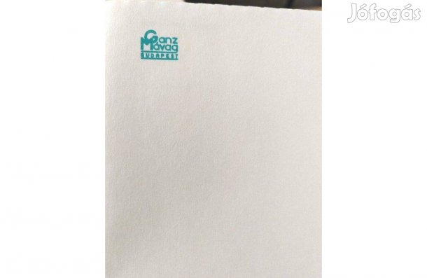 382 x 12" Ganz Mávag Bp. fejléces Leporelló papír mátrix nyomtatóhoz