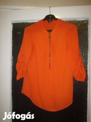 38-as F&F-es narancssárga cipzáros blúz