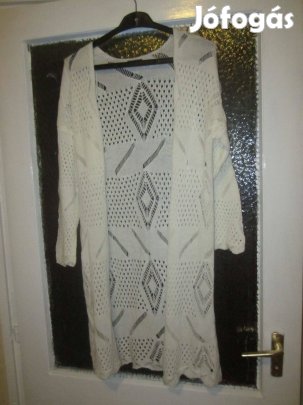 38-as fehér kötött hosszú kardigán
