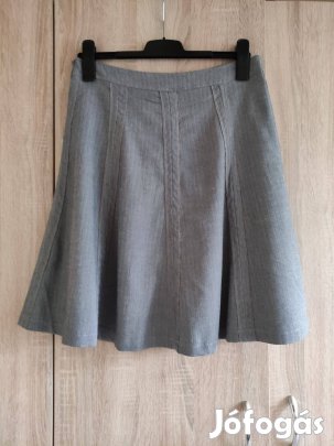 38-as női szürke szövetszoknya béléssel