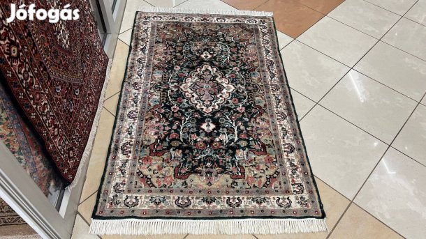 3980 Akció Jaipuri Isfahan kézi gyapjú+selyem szőnyeg 90X150CM