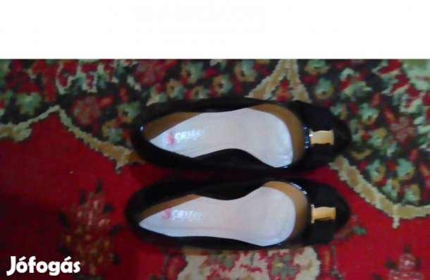 39-es jó állapotú, divatos elegáns cipő, olcsón
