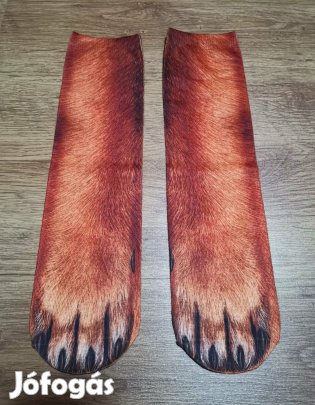 3D állatmancs mintás zokni Új