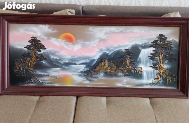 3D hatású, domborműves tájkép