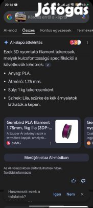 3D nyomtató tekercs 3db