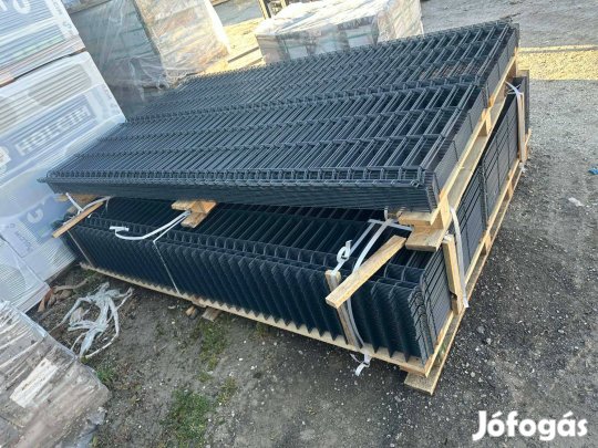 3D táblás kerítés, kerítéspanel - antracit színű 1530x2500