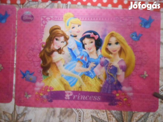 3Ds Walt Disneys hercegnős tányéralátét új