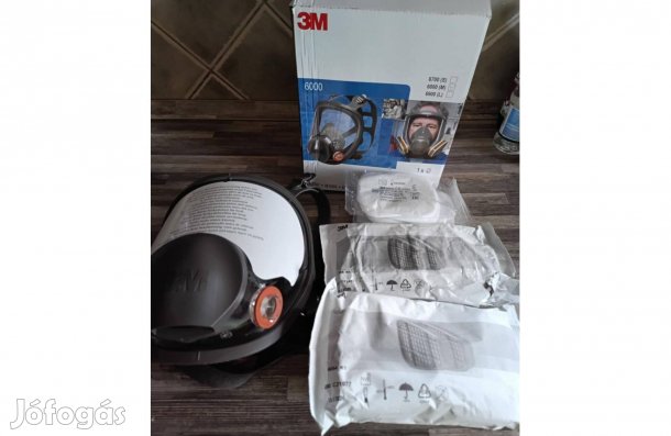 3M 6800 Teljes arcos álarc, Komplett szénszűrővel M méret jó ár