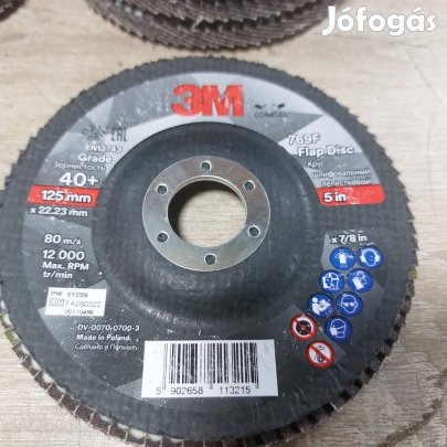 3M 769F lamellás tárcsa, átmérő 125 mm, szemcseméret 40+