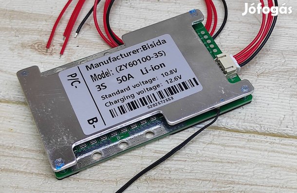 3S 50A 11.1V 12.6V BMS áramkör túlmelegedés védővel ballanszer Li-ion