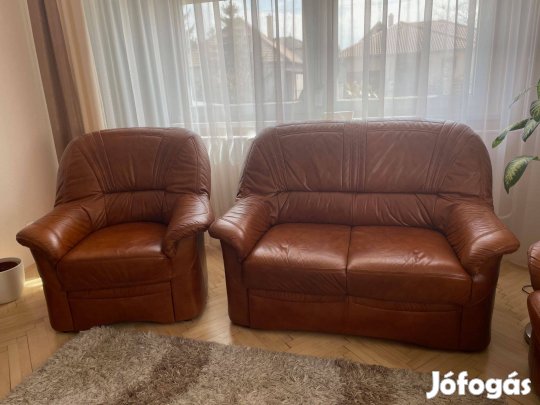 3+2+1 jó állapotú bőrgarnitúra eladó