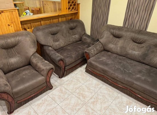 3-2-1 szett barna színű