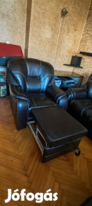 3-2-1 ülőgarnitúra - ágyazható kanapé, ágyneműtartó, lábtartós fotel