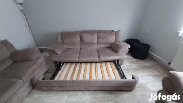 3+2+1 ülőgarnitúra barna