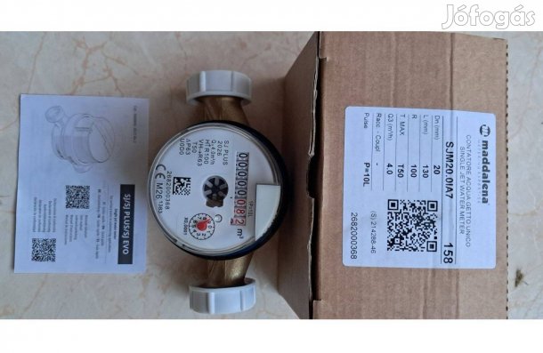 3/4"-os lakás vízóra hideg vízre