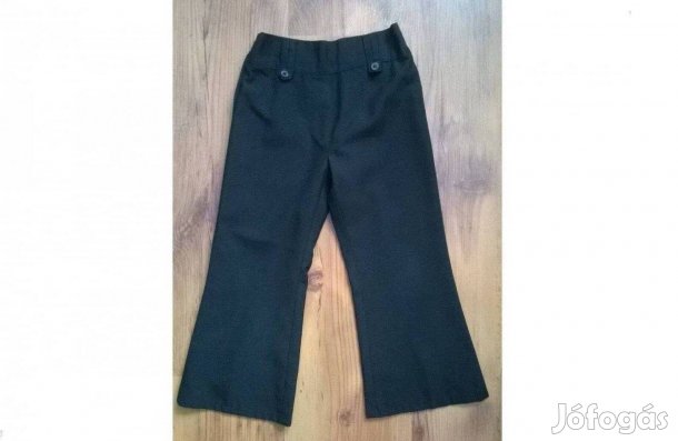 3-4 év/98-104-es kislány fekete ünneplő nadrág (George)