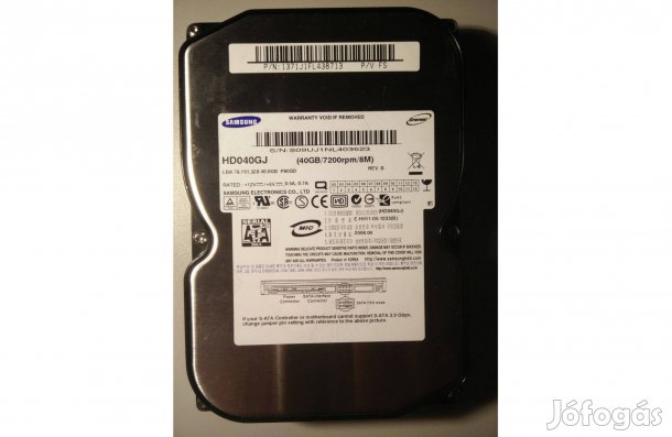 3,5" 40 GB Samsung HD040GJ 7200 RPM SATA2 HDD