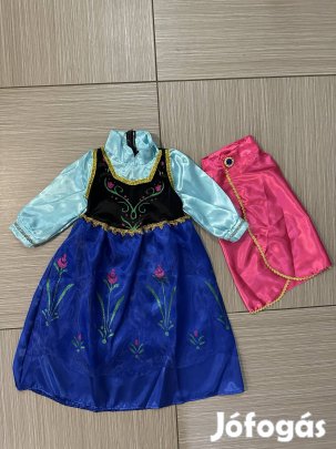 3-5 év (104-110) Frozen Jégvarázs Anna jelmez palásttal