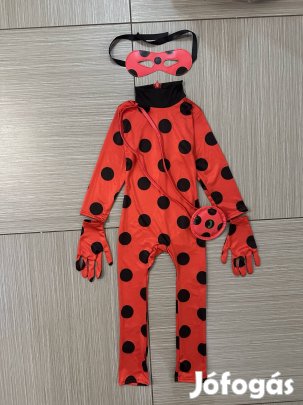 3-5 év (104-110) Miraculous katicabogár jelmez kiegészítőkkel, S