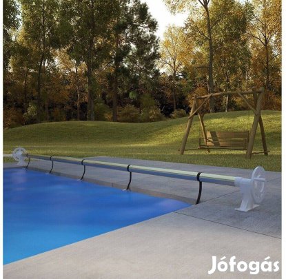 3,5x7 méter medencetakaró szolártakaró medence takaró fólia tekercselő