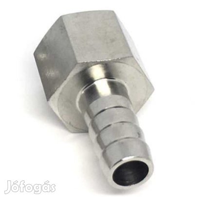 3/8"-os Rozsdamentes Acél Csőcsatlakozó, 10mm-es csőhöz  (4360)