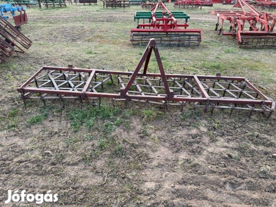 3,8m-es borona, fogas, simító