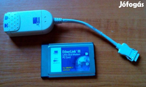 3 Com PCMCIA fax modem laptopba
