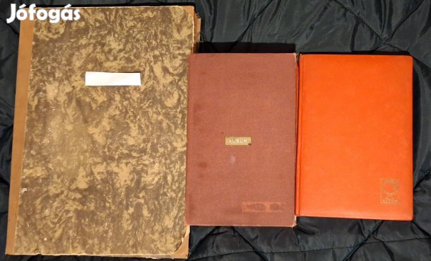 3 DB Bélyegalbum az 1900-as Évekből 