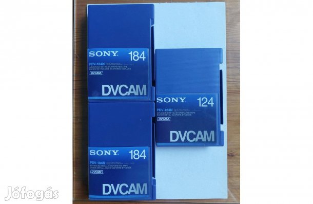 3-DB Sony Dvcam PDV-184N 124N Metal Videokamera Kazetta Videó Kazetta