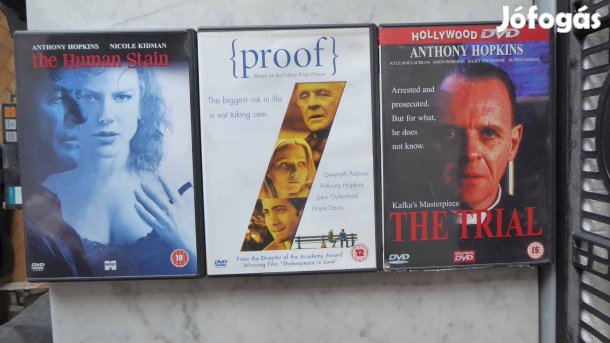 3 DVD Anthony Hopkins filmgyűjtemény