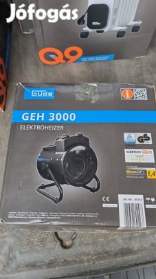 3 Kw fűtőteljesítménnyel, elektromos fűtőtest, beépített ventilátorral