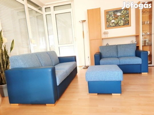 3 + 2 üléses ülőgarnitúra, tárolóhellyel, ülőkével Bp. XI. Nádorliget
