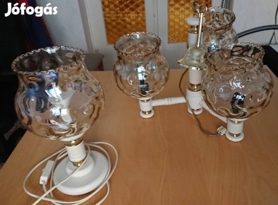 3 ágú csillár éjjeli szekrény lámpával egyben eladó