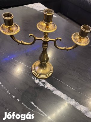 3 ágú réz gyertyatartó eladó