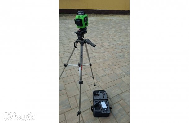 3 állású zöld fénnyel vonal lézer Bosch állvánnyal